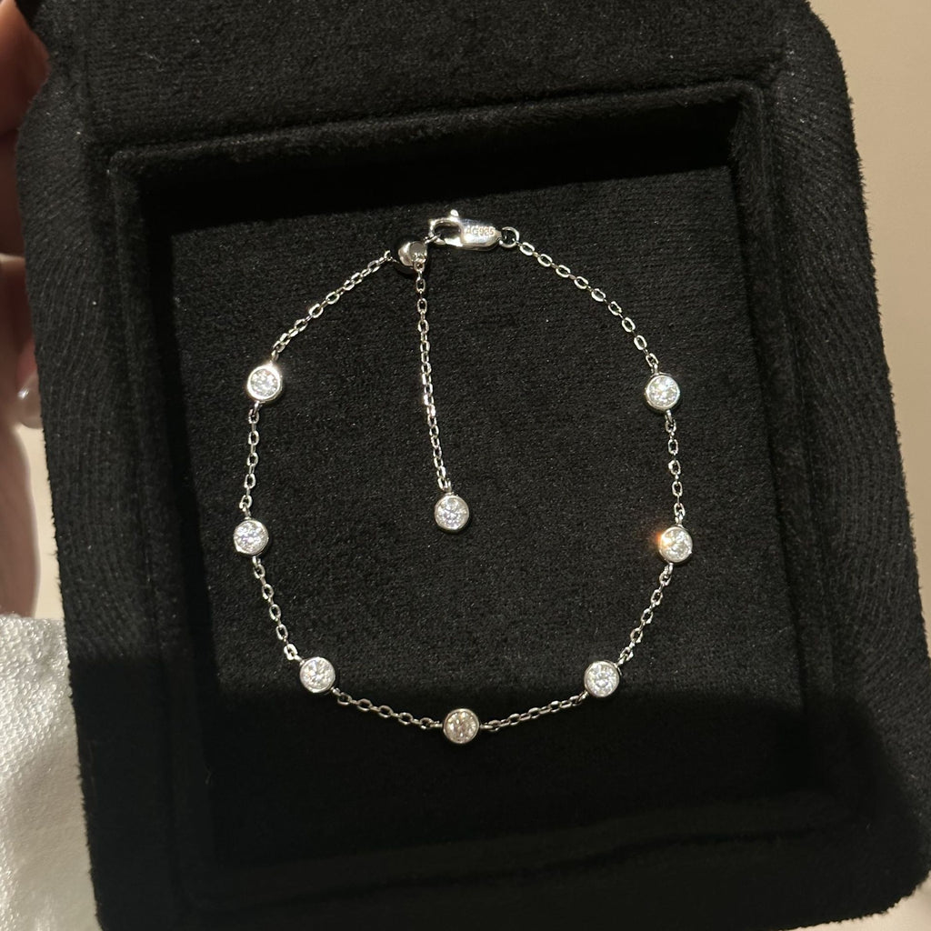 S925 Silberarmband mit Blasen-Design – Bild 3 | LuxeStyle
