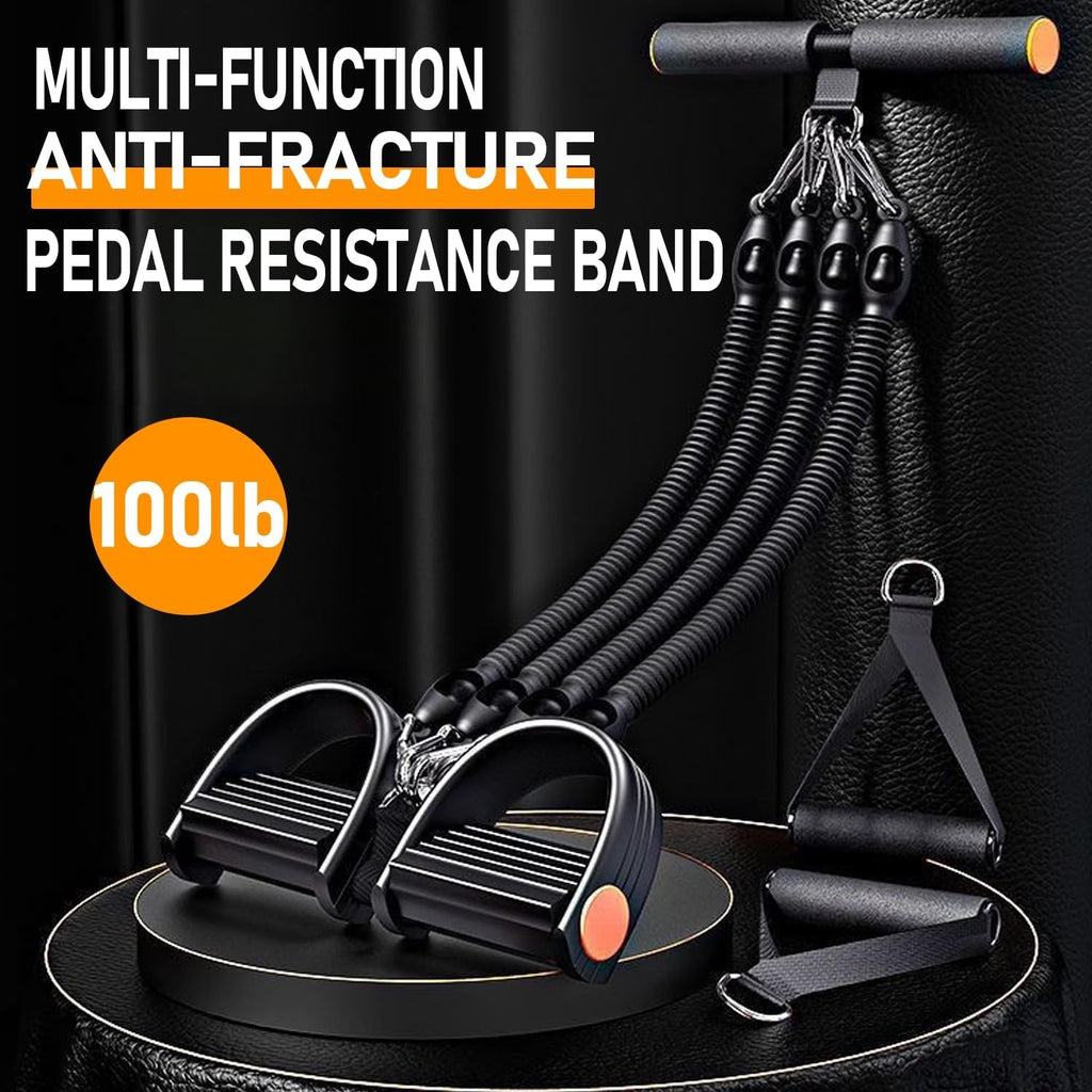 Pedal-Widerstandsband mit 4 Tubes