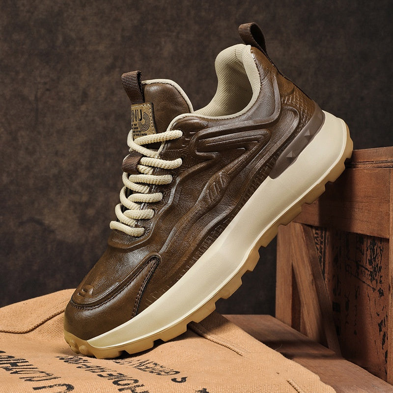 Bequeme, wasserdichte Sportschuhe aus Leder – Bild 6 | LuxeStyle
