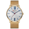 Gold-Weiss Armbanduhr