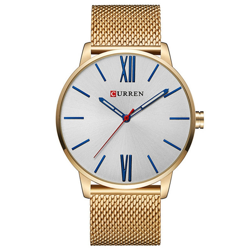 Gold-Weiss Armbanduhr