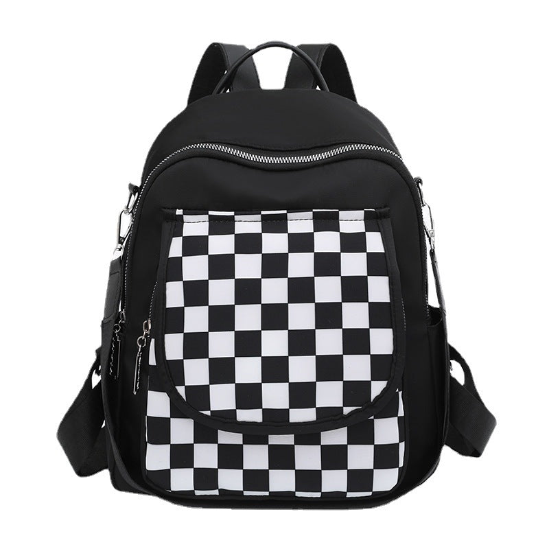 Leichter Nylon-Rucksack mit Kontrastfarben – Bild 5 | LuxeStyle