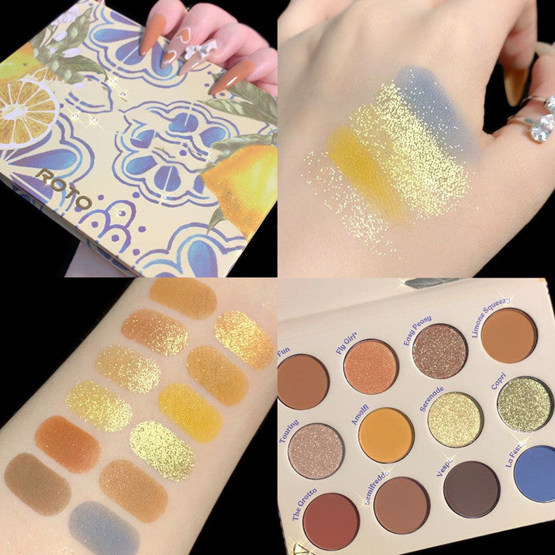 Lidschattenpalette – 12 Erdtöne matt & schimmernd | LuxeStyle