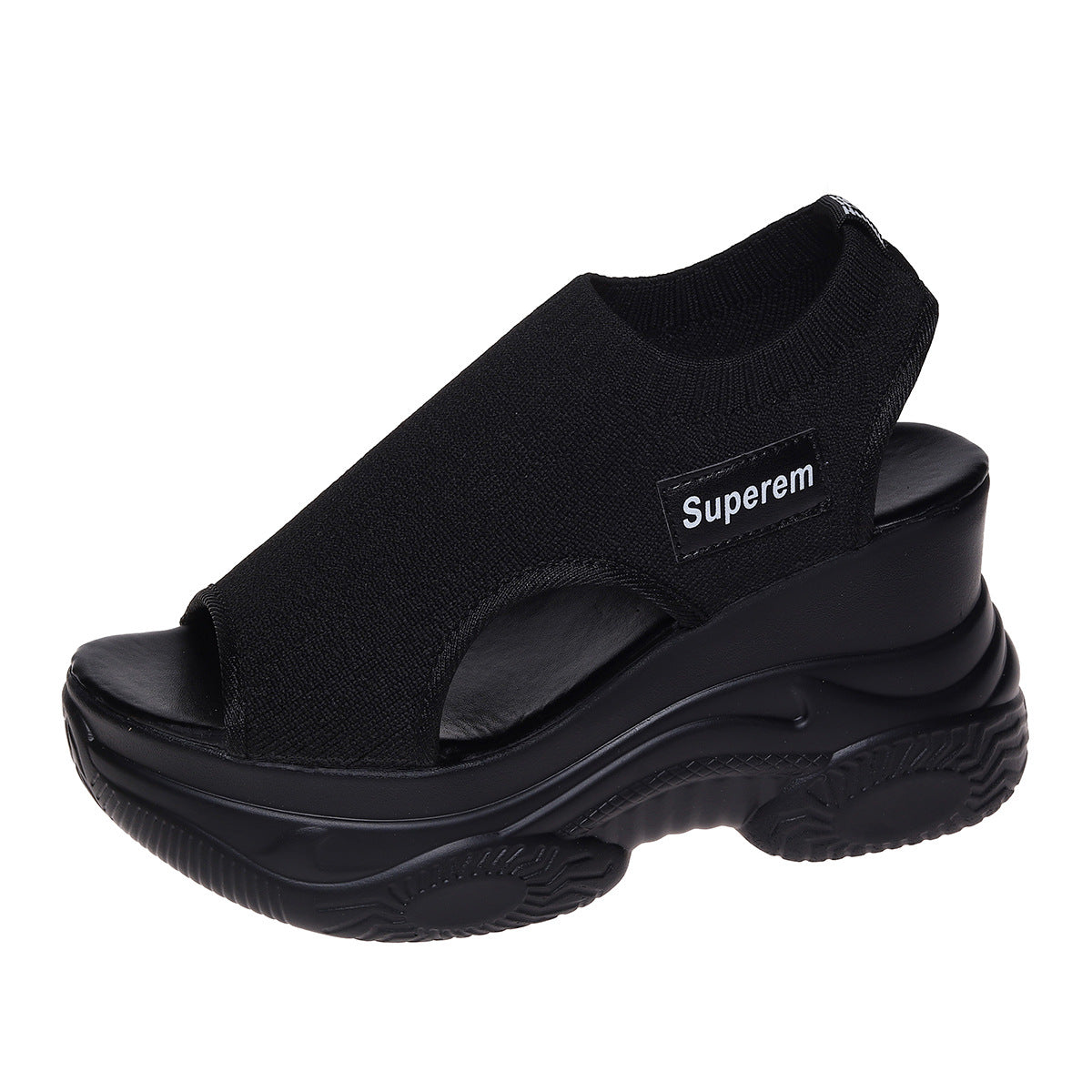 Keilabsatz-Sandalen im Feen-Stil mit Plateau