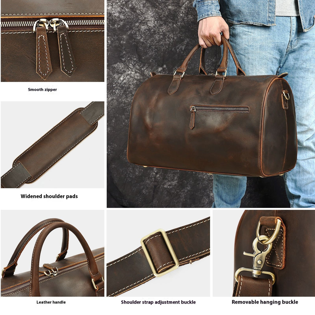 Reise-Tasche aus Originalleder – grosse Kapazität – Bild 8 | LuxeStyle