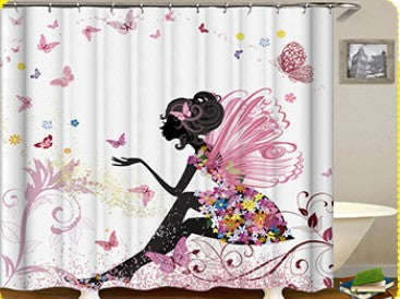 Duschvorhang mit afrikanischem Mädchen-Print – Bild 2 | LuxeStyle