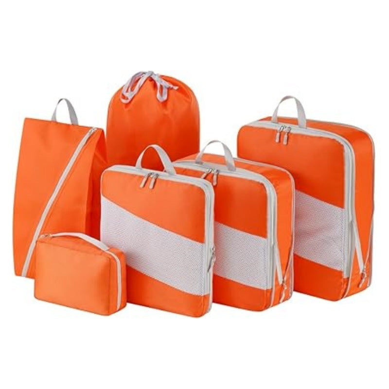 Reise-Organizer-Set mit Rautenmuster, 6-teilig – Bild 6 | LuxeStyle