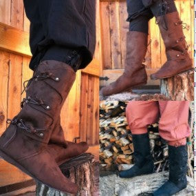 Schwarze Schnürstiefel mit Schnalle, grosse Grössen – Bild 5 | LuxeStyle