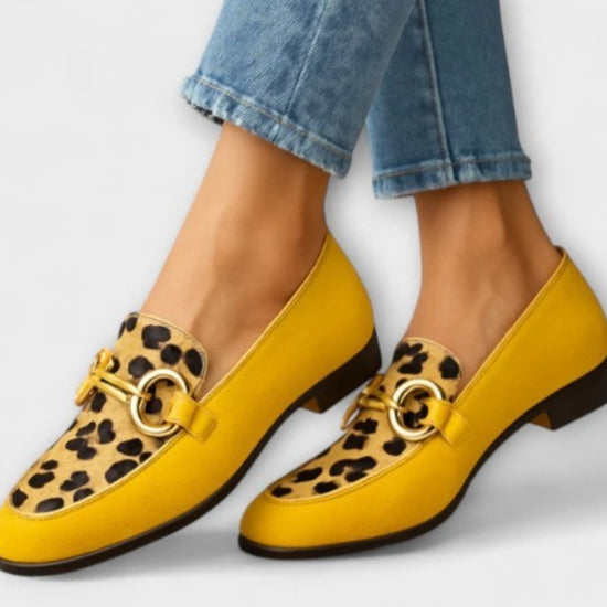 Chunky-Heel Halbschuhe mit Riemen