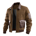Herren-Jacke mit Patchwork-Textur