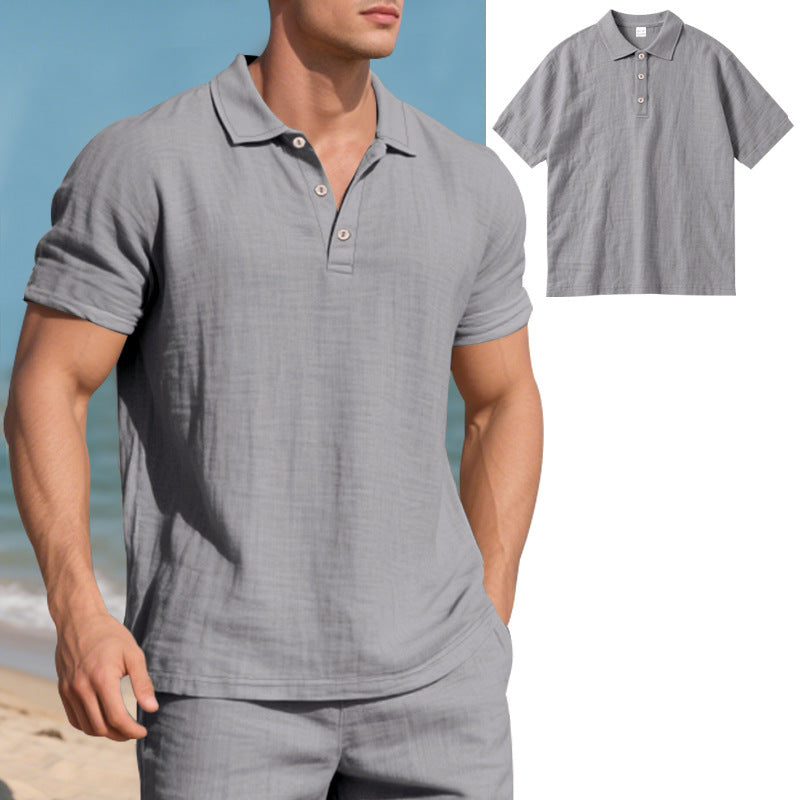 Atmungsaktives Leinen Polo-Shirt für Herren – Bild 2 | LuxeStyle