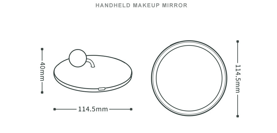 Mini Make-up Spiegel mit LED-Licht | LuxeStyle