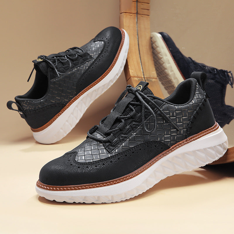 Herren Freizeit-Outdoorschuh mit Plateau | LuxeStyle