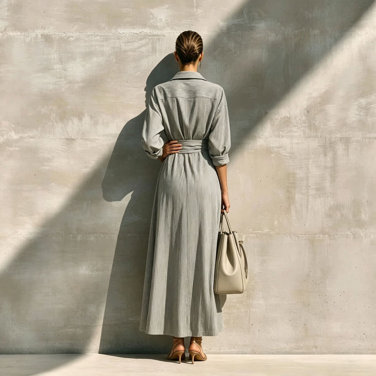 Lange A-Linien-Top-Jacke mit Kordelzug – Bild 6 | LuxeStyle