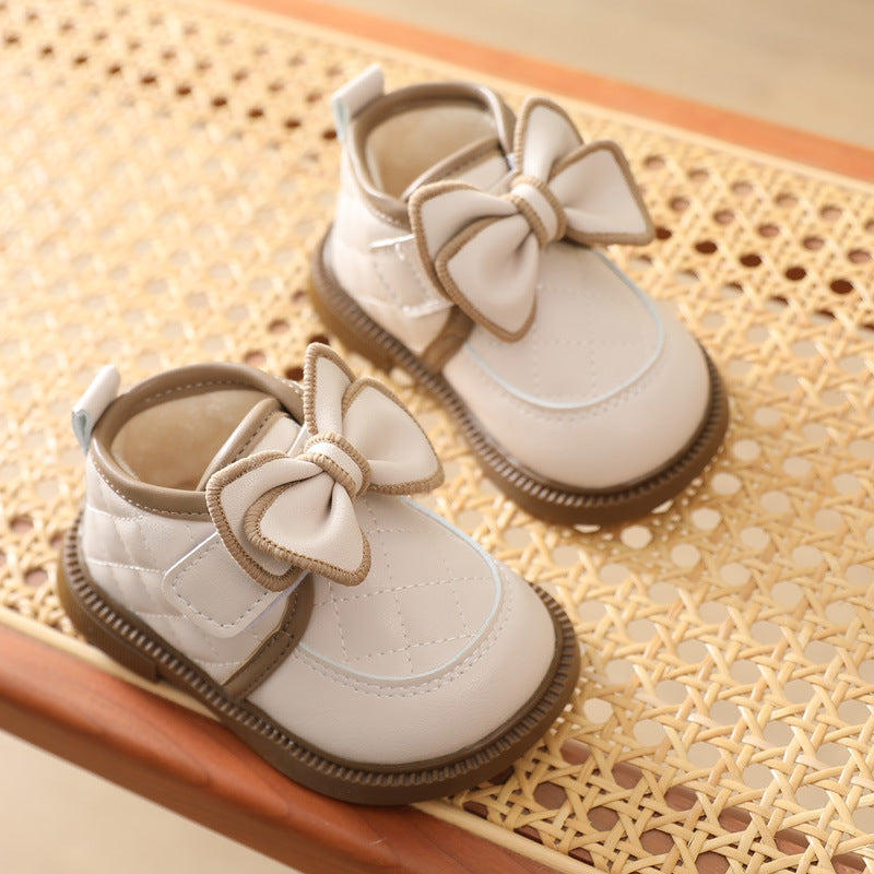 Mädchen Baby Baumwollschuhe mit Schleife