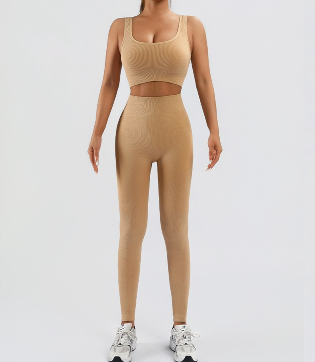 Workout-Set «Active» · 2-teilig, geripptes Tank (Damen)