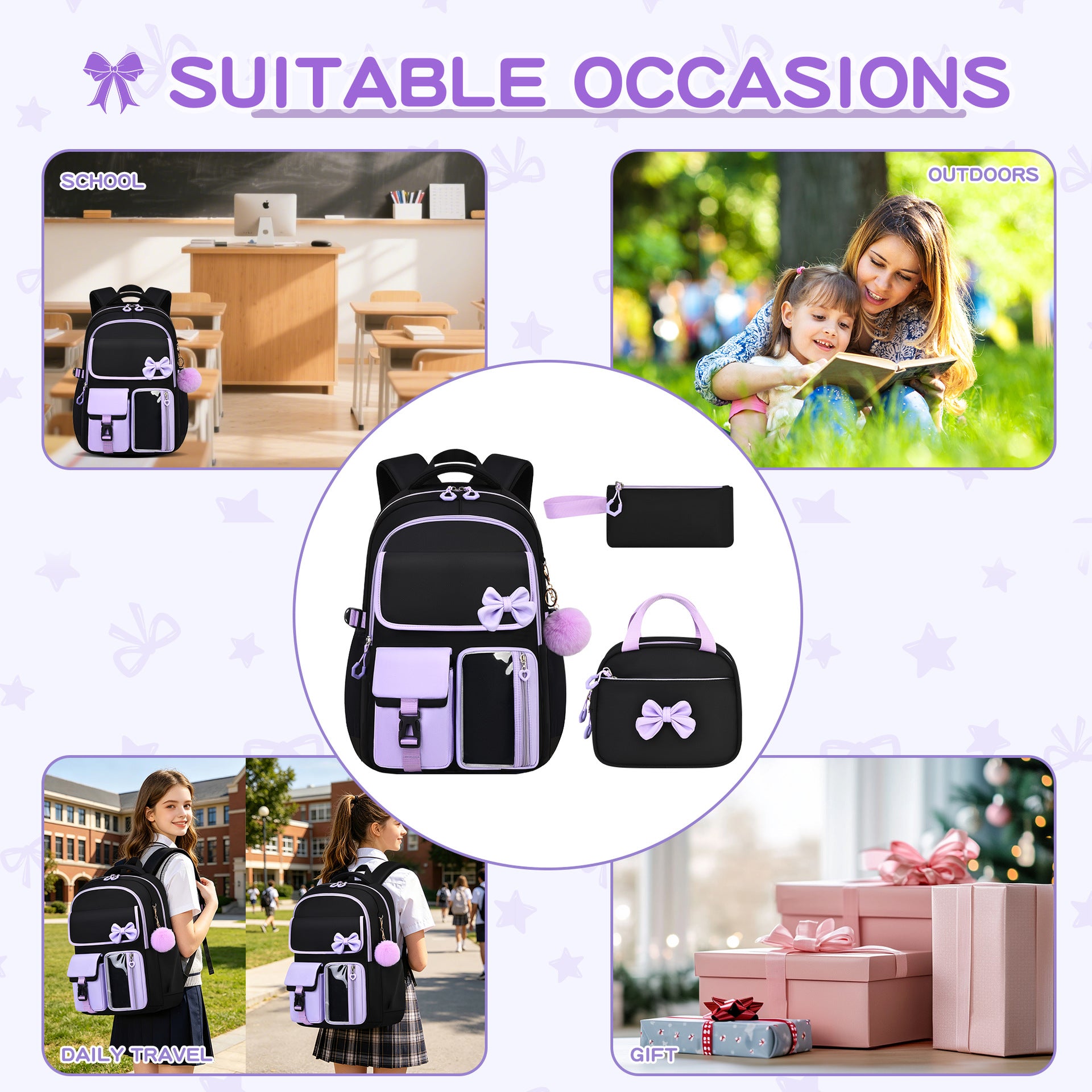 High Looks Rucksack 3er-Set