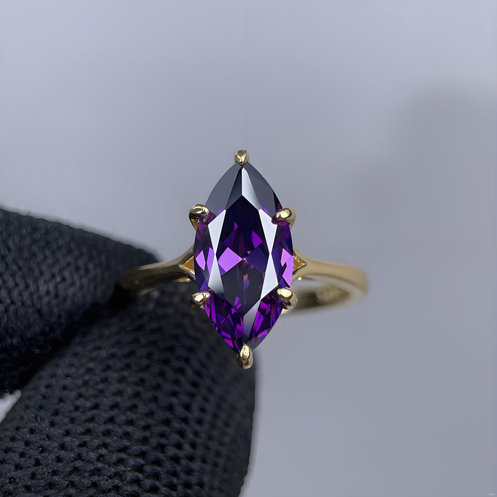 925 Silber Marquise Ring mit Strasssteinen – Bild 5 | LuxeStyle