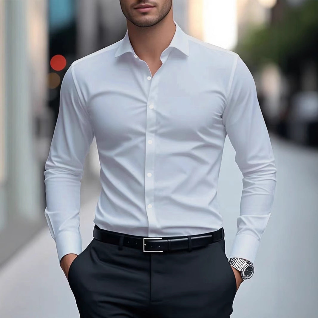 Langarmhemd Slim Fit – diverse Farben – Bild 12 | LuxeStyle