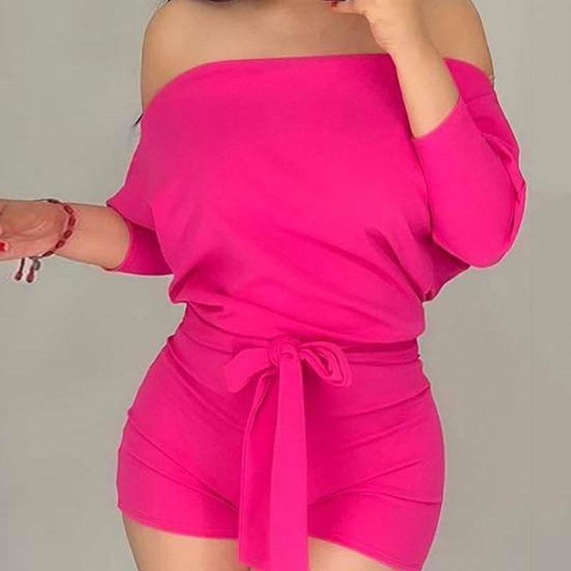 Einteiliger Casual-Overall mit Prinzessinnenärmeln