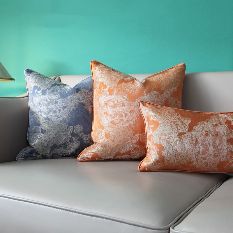 Jacquard-Kissenhülle mit chinesischem Tusche-Motiv – Bild 2 | LuxeStyle