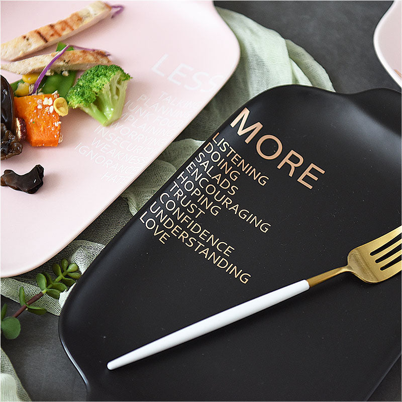Nordisches Porzellan-Plate in Rechteckform – Bild 2 | LuxeStyle