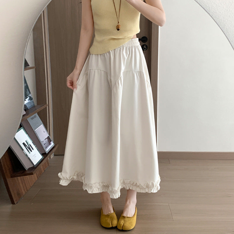 A-Linien Jupe mit hoher Taille