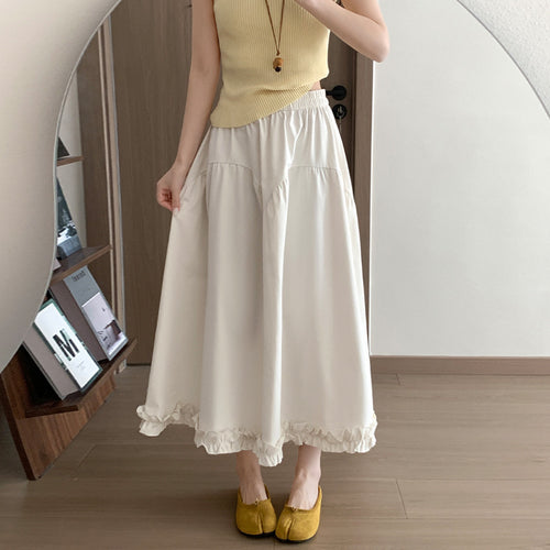 A-Linien Jupe mit hoher Taille