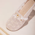 Sommer Mesh Slip-On Sandalen mit Stickerei