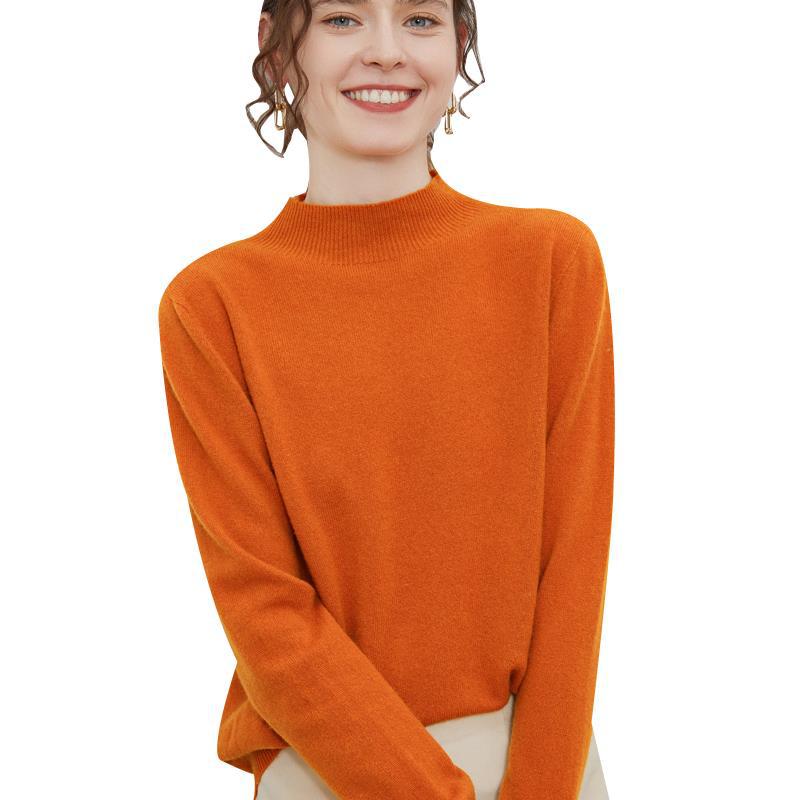 Wollpullover mit Rollkragen