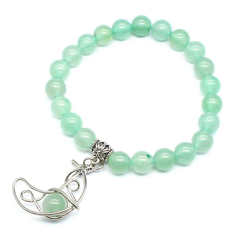 Naturstein-Armband mit runden Kristallperlen – Bild 6 | LuxeStyle