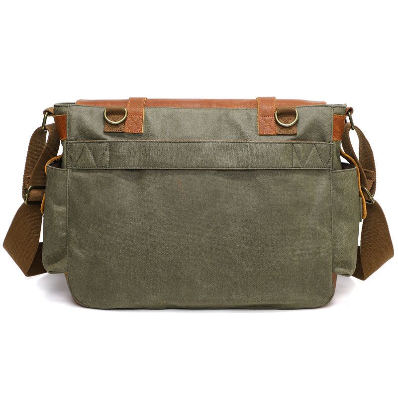 Waxed Canvas Schultertasche – Bild 2 | LuxeStyle