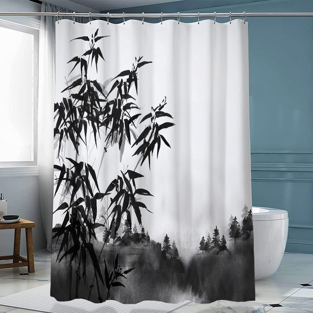 Duschvorhang Polyester mit Haken – Bild 15 | LuxeStyle