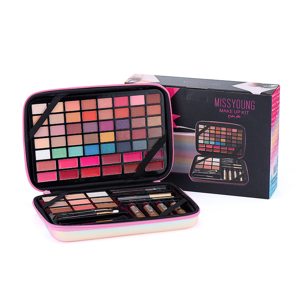 Lippenstift & Lipgloss Augenbrauenstift Highlighter Set – Bild 3 | LuxeStyle