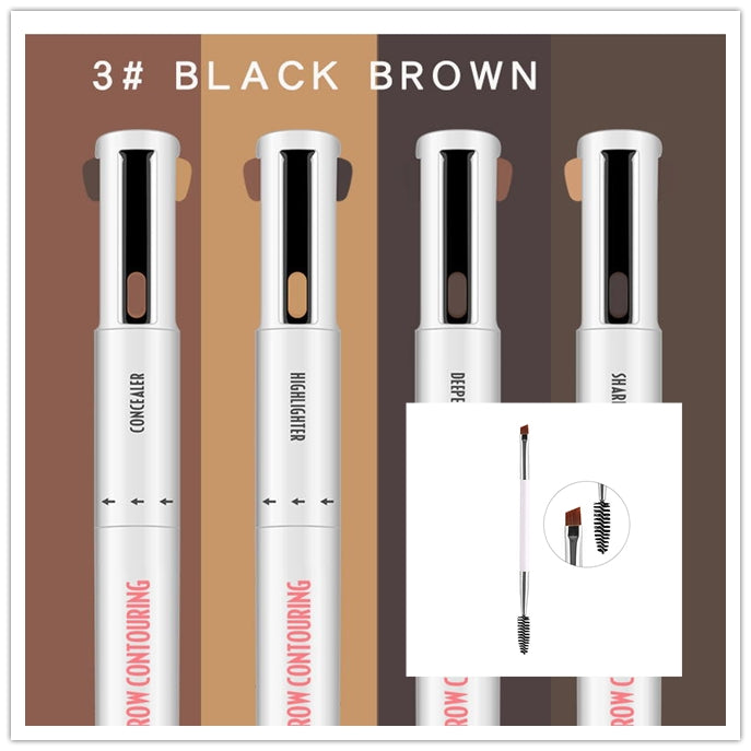 Brow Pencil Spinning Round – 3‑in‑1 Augenbrauenstift – Bild 20 | LuxeStyle