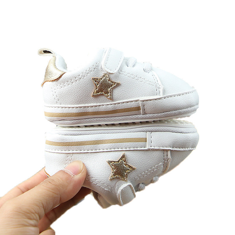 Baby Baumwoll-Sneaker mit weicher Sohle – Bild 3 | LuxeStyle