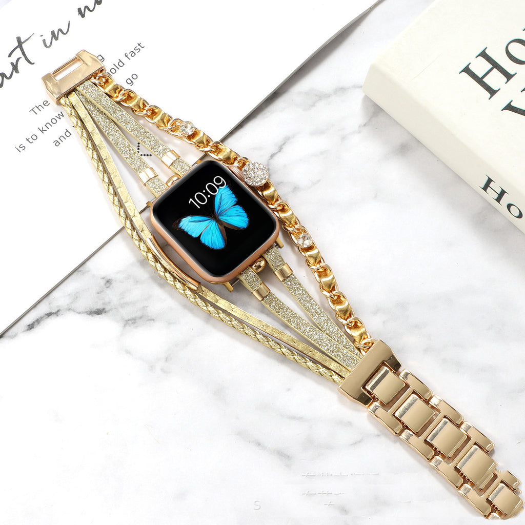 Life Tree Lederarmband für Apple Watch