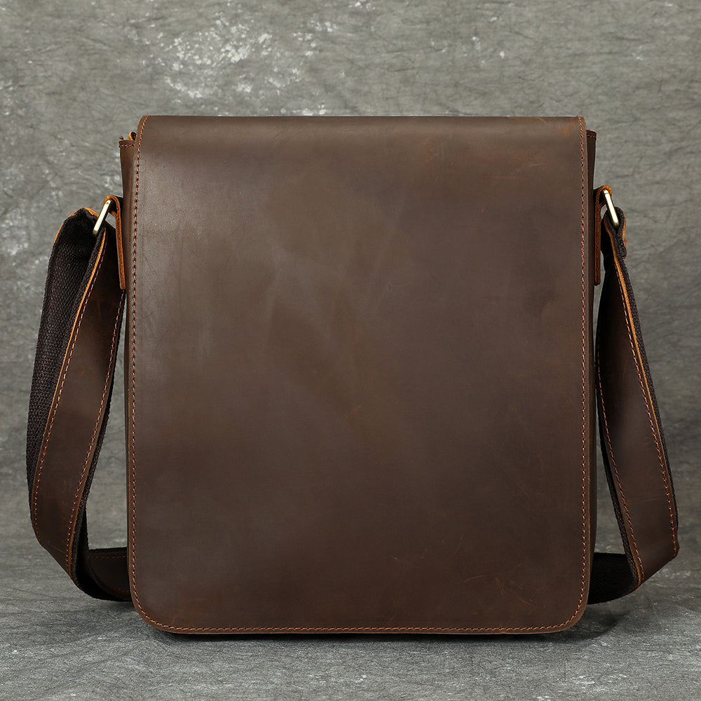 Premium Leder-Crossbody-Tasche