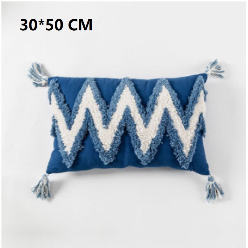 Chenille Kissen mit Quasten – Bild 9 | LuxeStyle