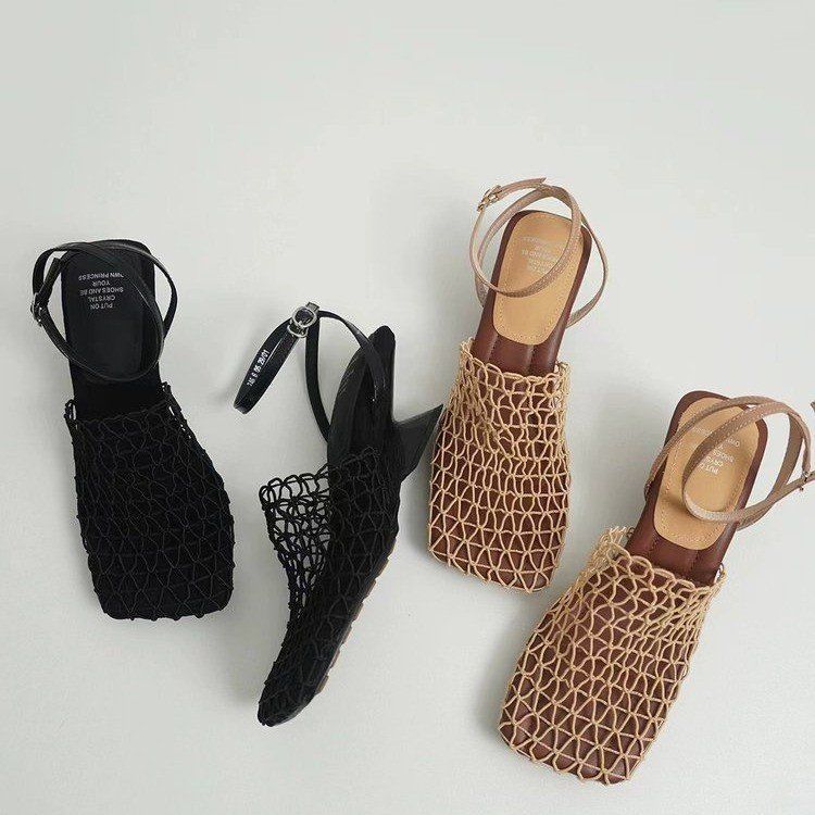 Vintage Weave Chunky Heel Sandalen – Bild 2 | LuxeStyle