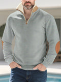 Herren-Langarmshirt mit halber Knopfleiste – Bild 10 | LuxeStyle