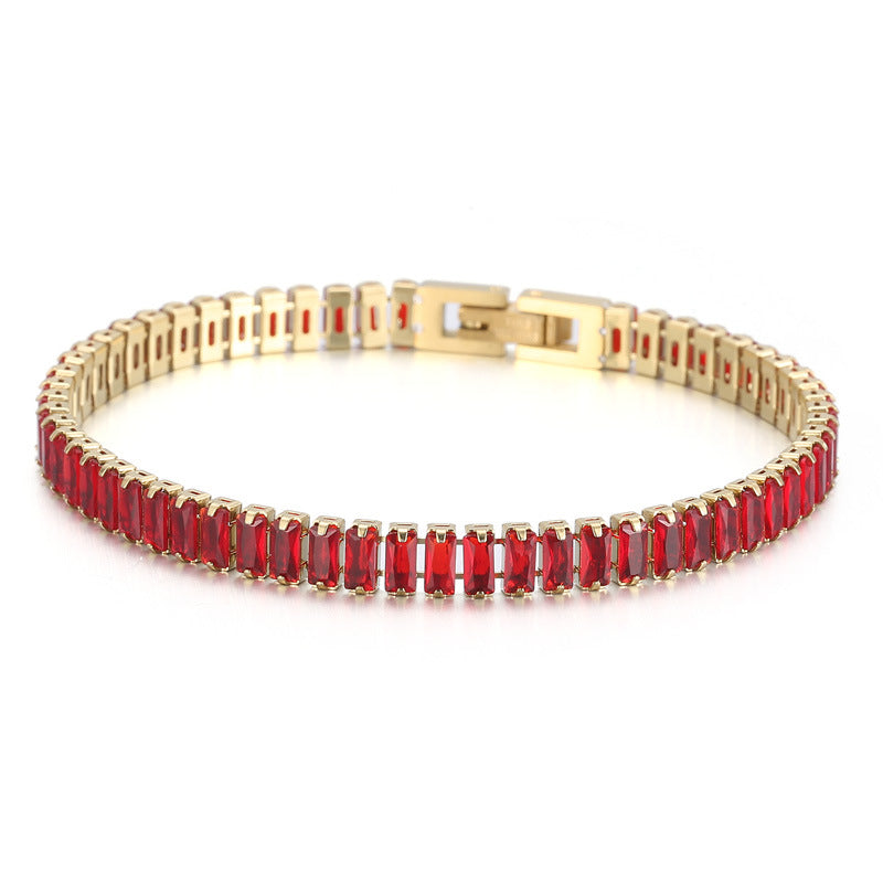 Armband mit Zirkonia-Steinen, 18K vergoldet – Bild 2 | LuxeStyle