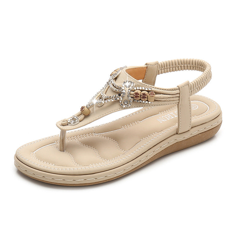 Boho-Sandalen mit Strass und Riemen – Bild 10 | LuxeStyle