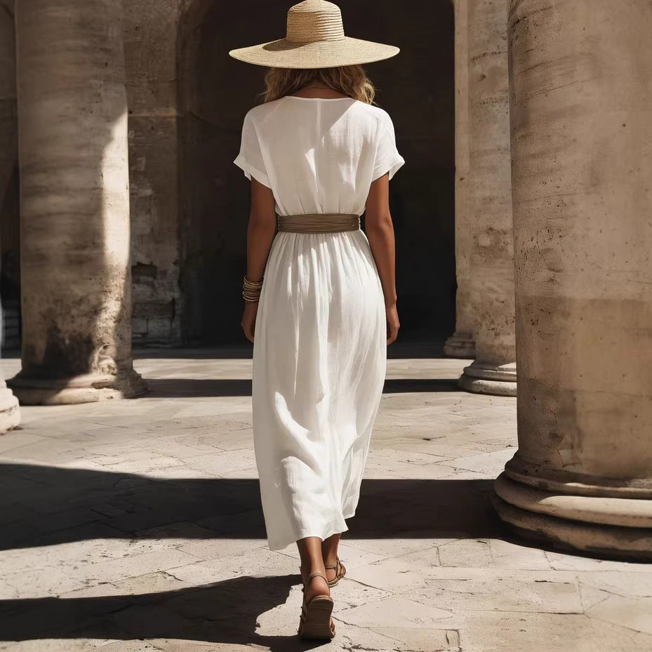Bequemes Casual-Kleid mit asymmetrischem Schnitt | LuxeStyle