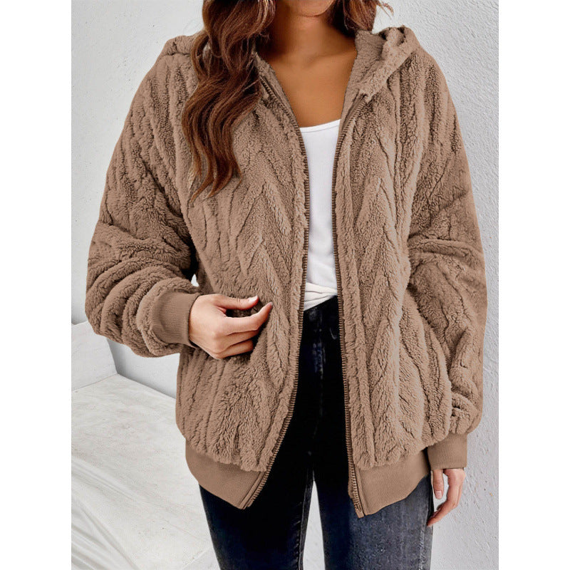 Jacke mit Kapuze und Reissverschluss – Bild 5 | LuxeStyle
