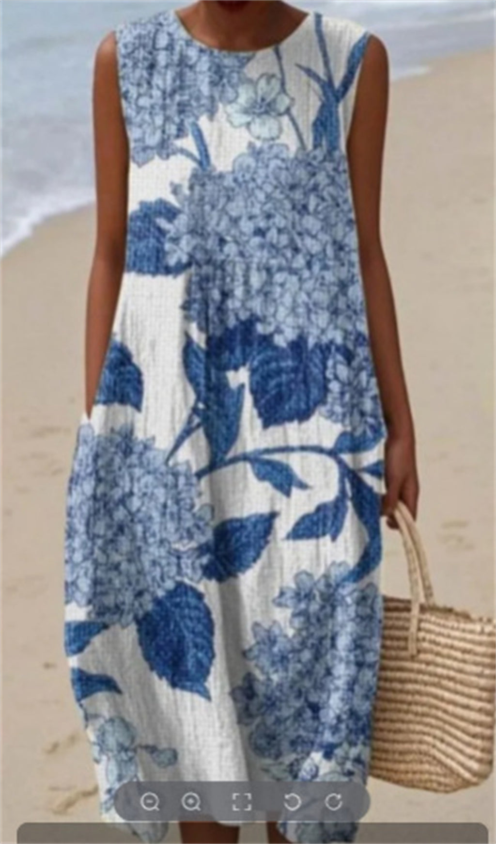Ärmelloses Casual Maxikleid mit Print – Bild 9 | LuxeStyle