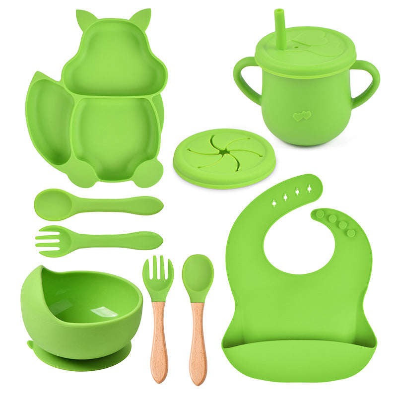 Eichhörnchen Baby Esslern-Set aus Silikon – Bild 3 | LuxeStyle