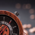 Männliche Quarz-Uhr mit Holzarmband | LuxeStyle