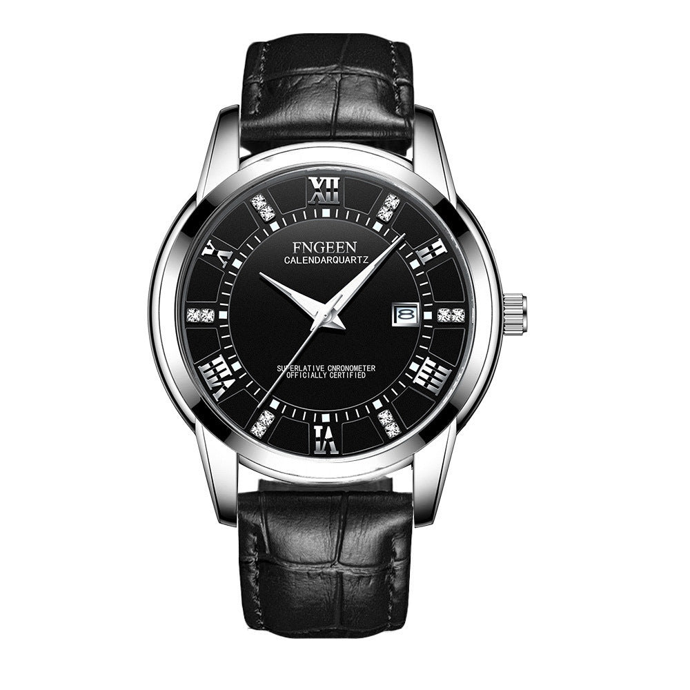 Herren Quarzuhr, ultraflach, wasserdicht, Kalender – Bild 7 | LuxeStyle