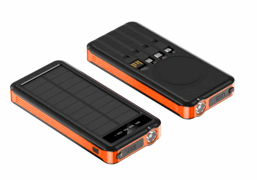 Solar Powerbank 10000mAh mit LED-Licht